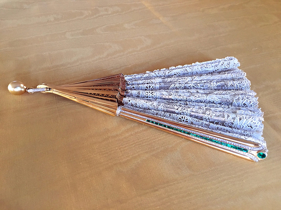 Lady's folding fan